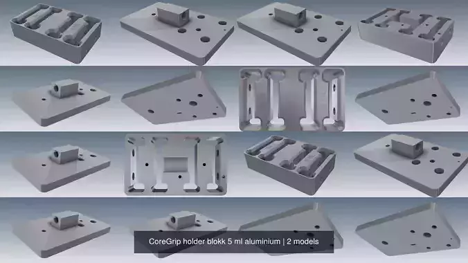 CoreGrip holder blokk 5 ml aluminium