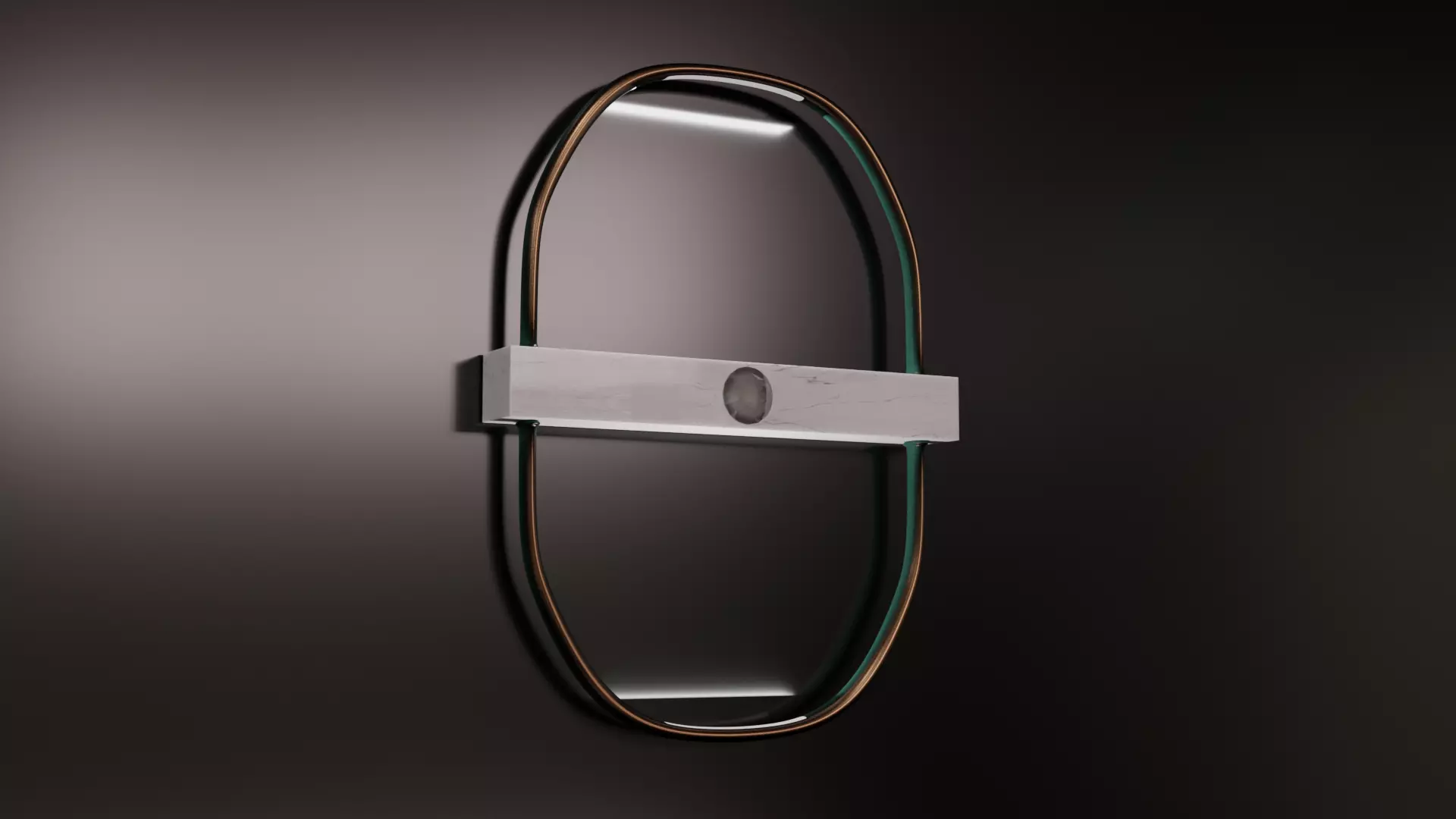 Luxury Wall Lamp Low-poly 3D model_0