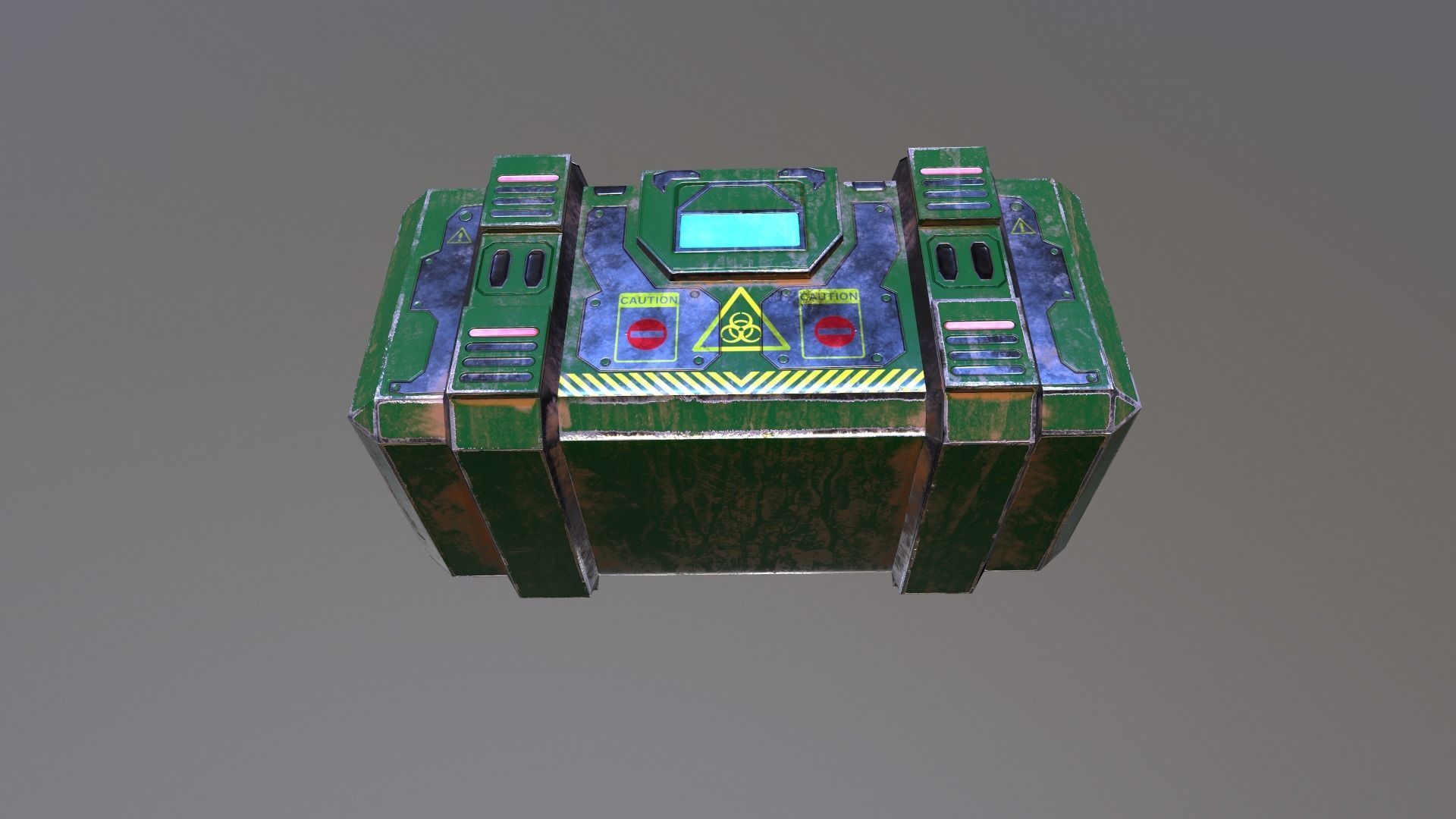 Sci-fi Box Low-poly 3D model_6