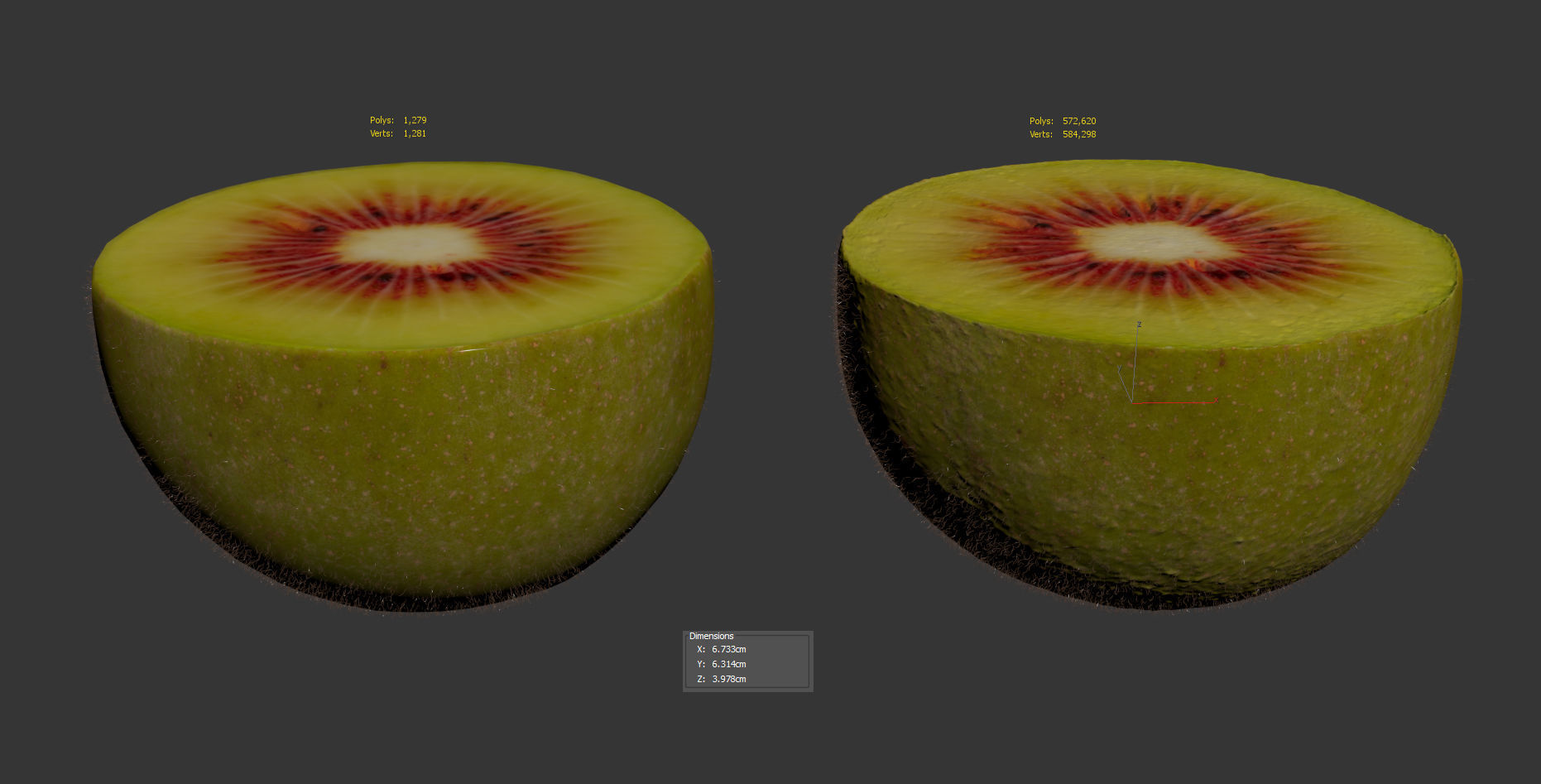 Kiwi 3D model_8