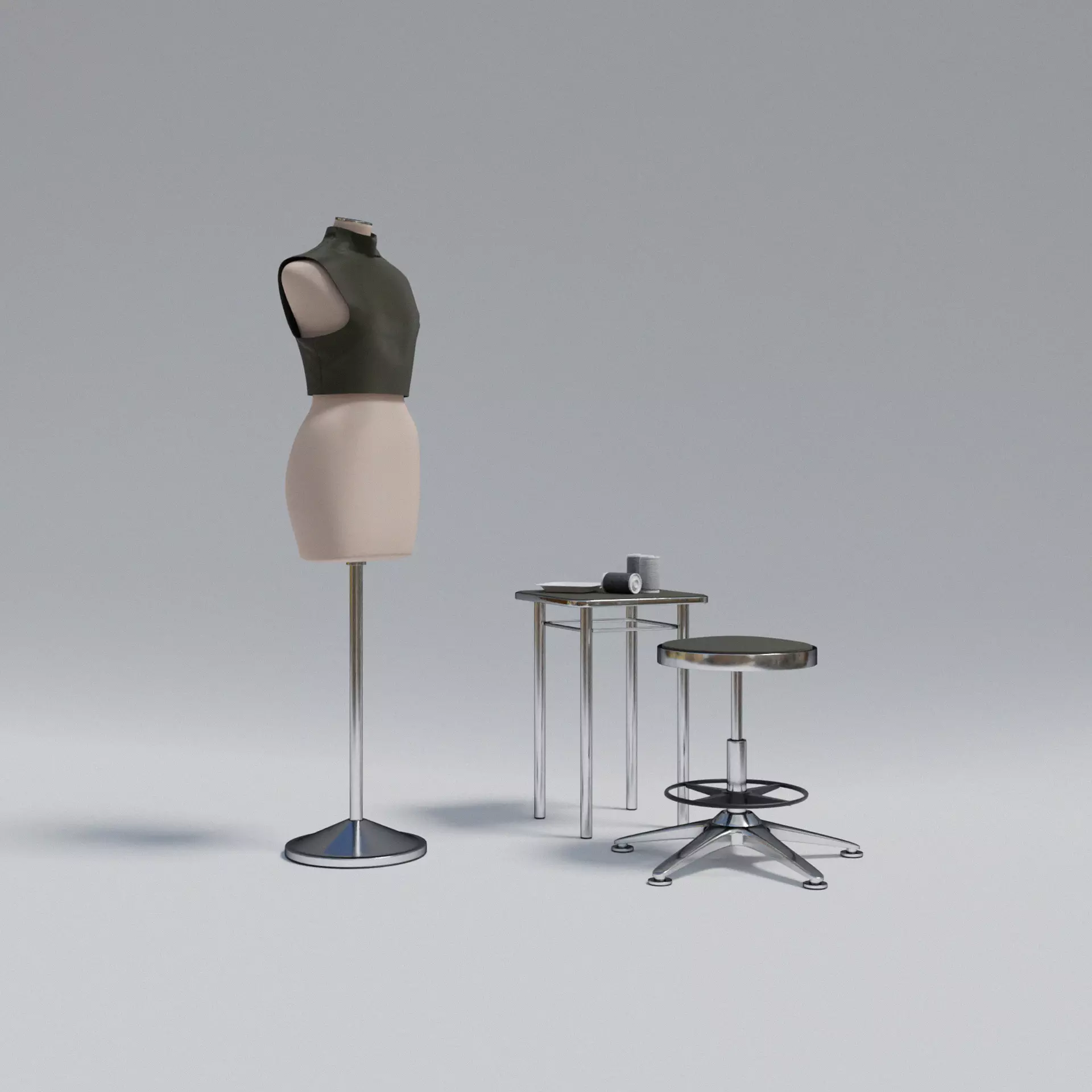 Sewing Dummy Scene 3D model