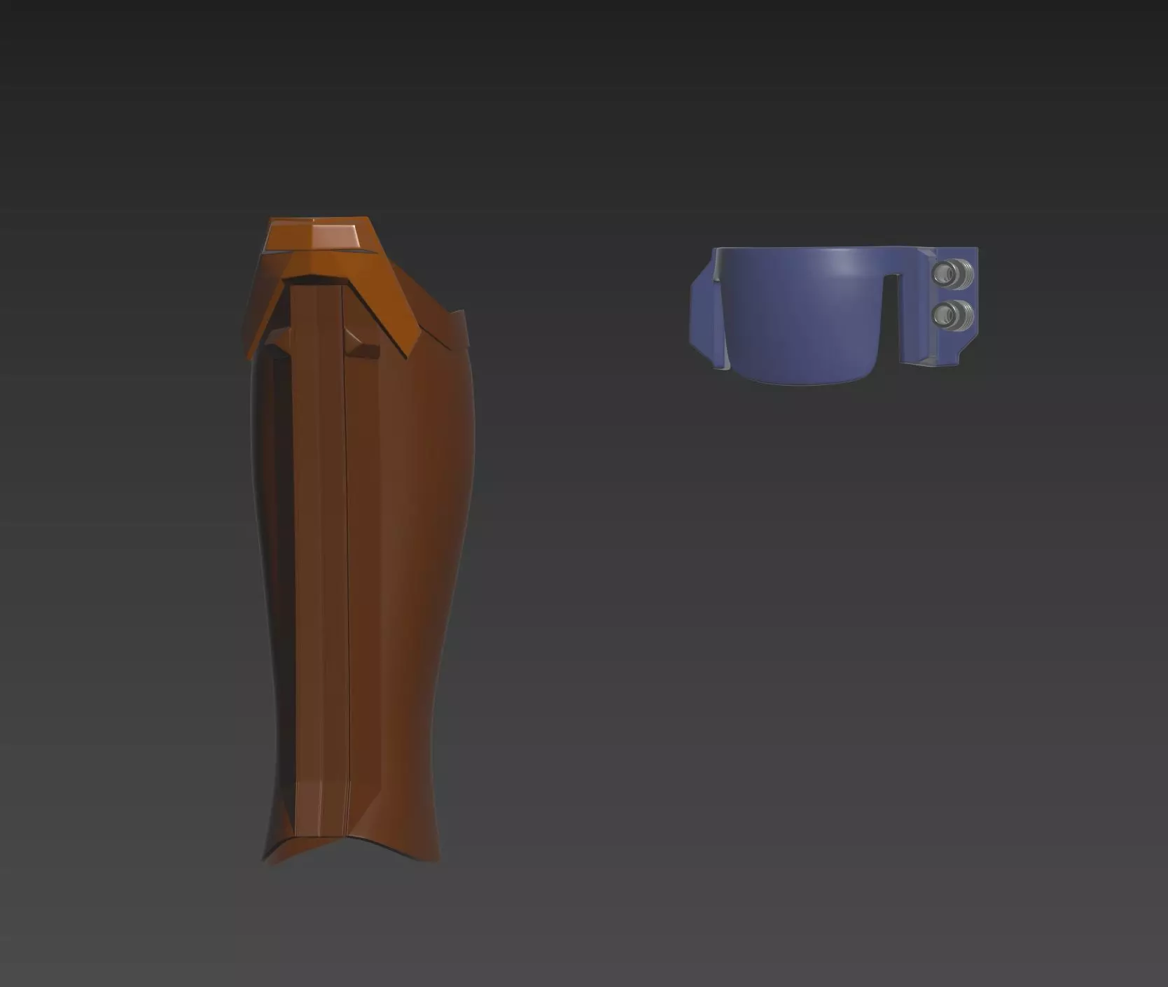 Star Wars The Mandalorian Beskar Left knee Right shin Armor 3D print model_0