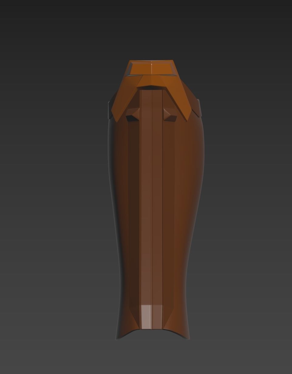 Star Wars The Mandalorian Beskar Left knee Right shin Armor 3D print model_4