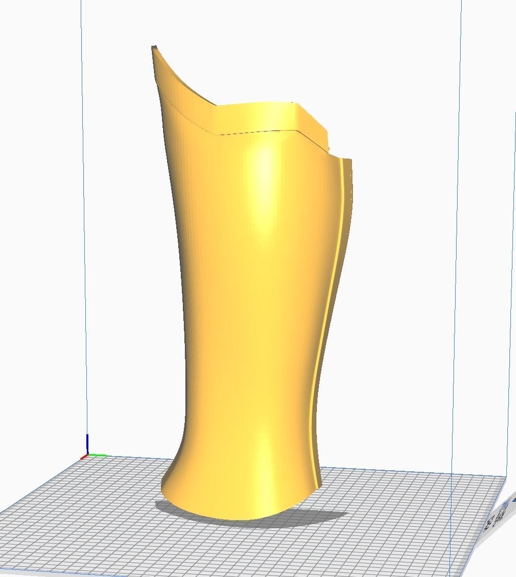 Star Wars The Mandalorian Beskar Left knee Right shin Armor 3D print model_11