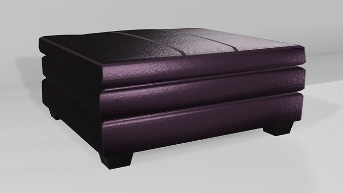 Black Leather Seat Free low-poly 3D model