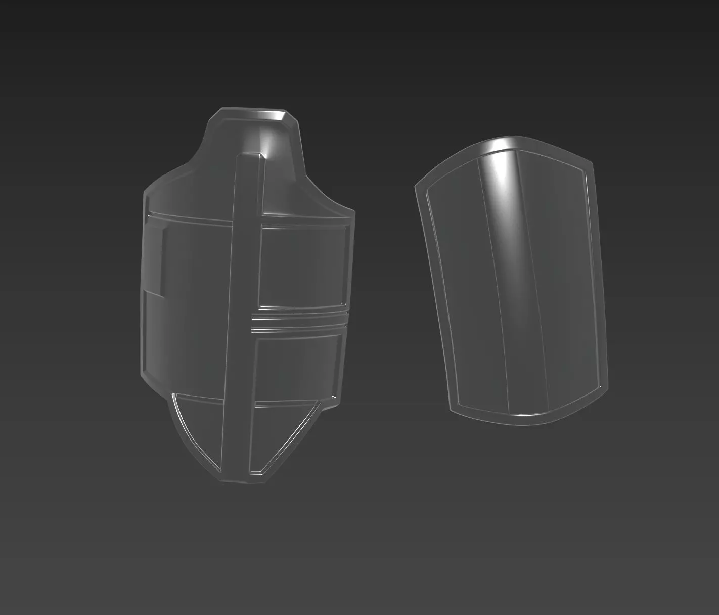 Star Wars The Mandalorian Beskar thigh Armor 3D print model_0