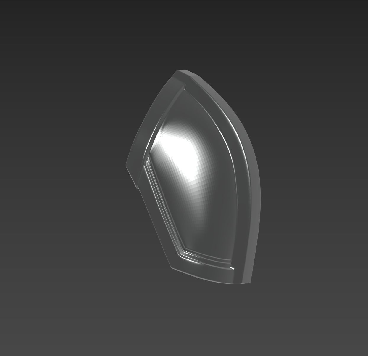 Star Wars The Mandalorian Beskar Shoulder Armor 3D print model_2