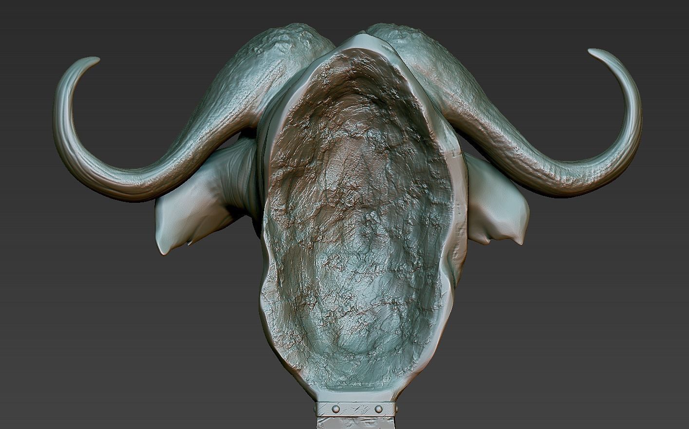 Head African Buffalo  3D print model_16
