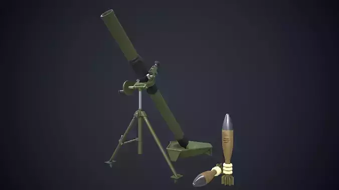 Type PP87 81mm Mortar China Army 