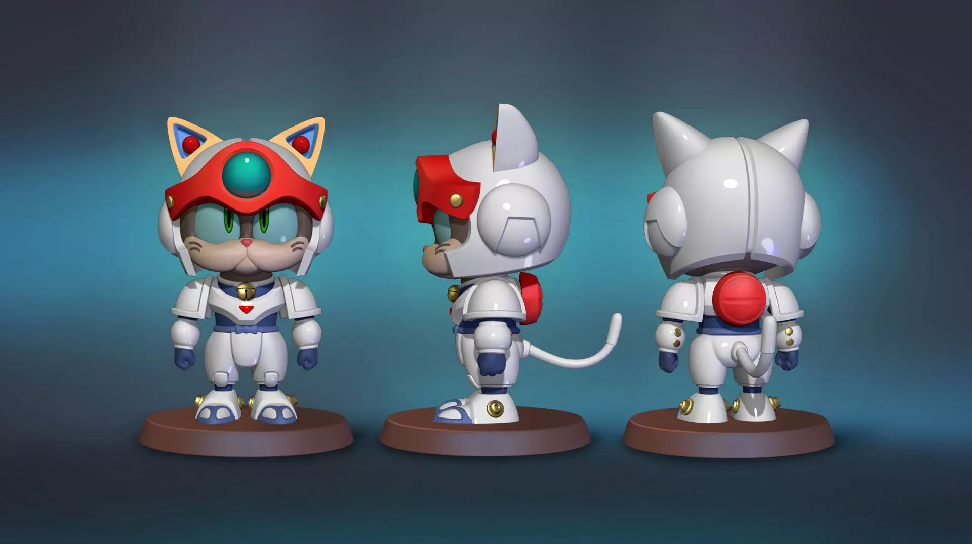 Samurai Pizza Cats Speedy Cerviche 3D print model_0