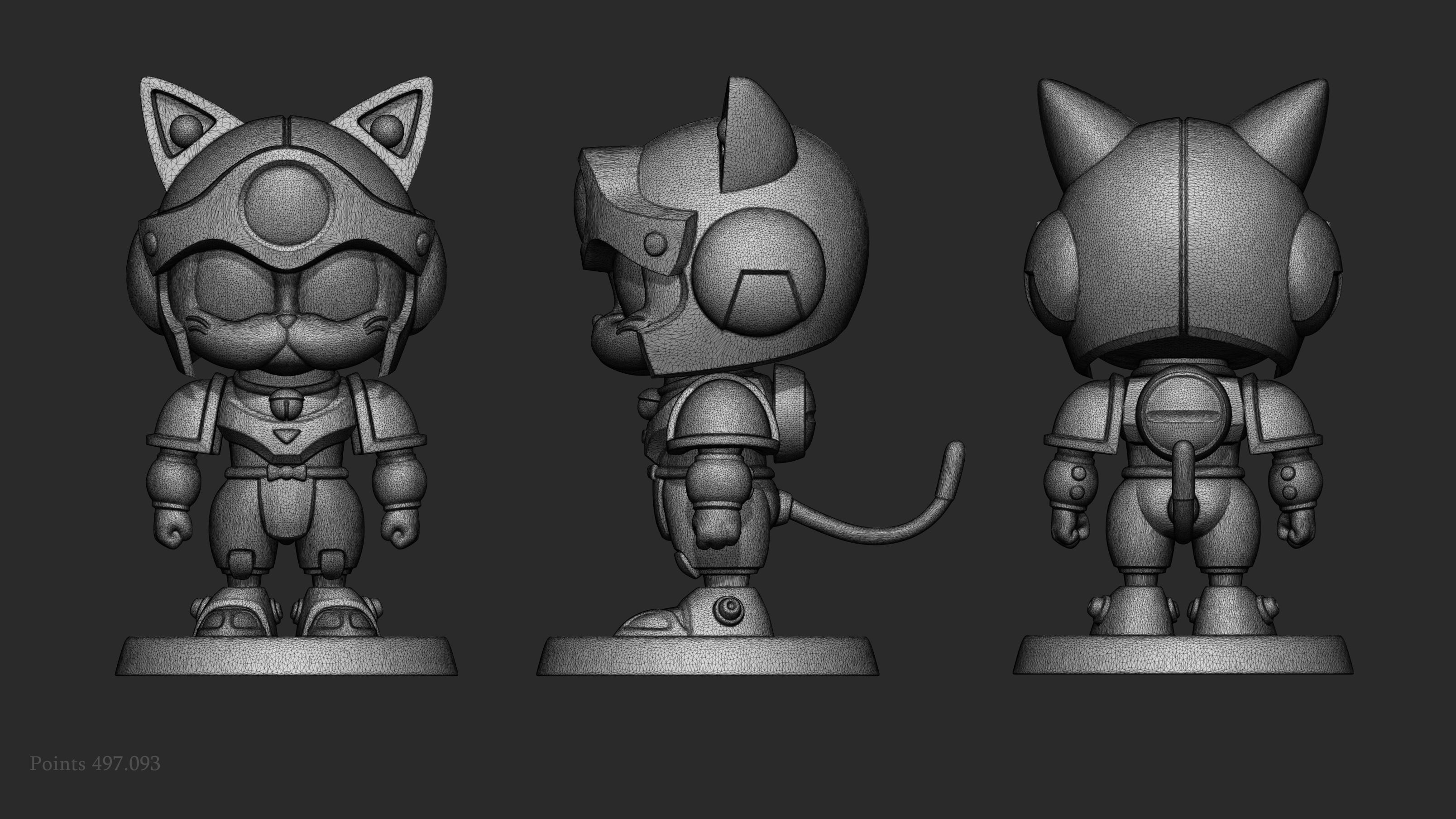 Samurai Pizza Cats Speedy Cerviche 3D print model_5