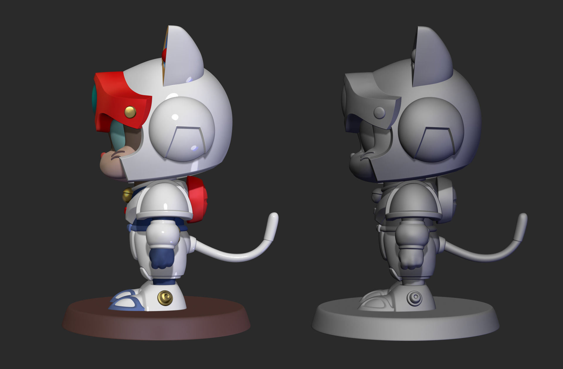 Samurai Pizza Cats Speedy Cerviche 3D print model_3
