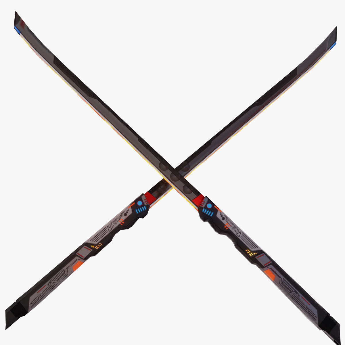 Scifi Katana PBR Project Low-poly 3D model_6