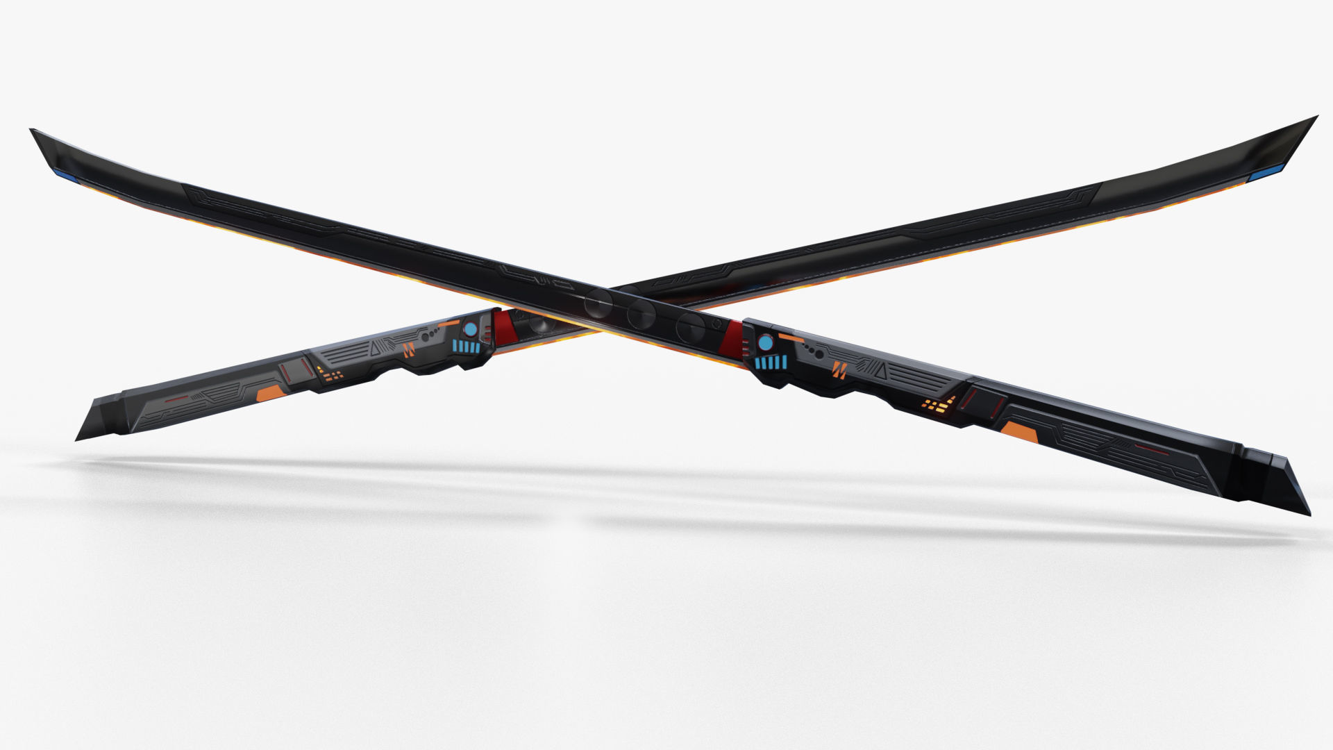 Scifi Katana PBR Project Low-poly 3D model_7