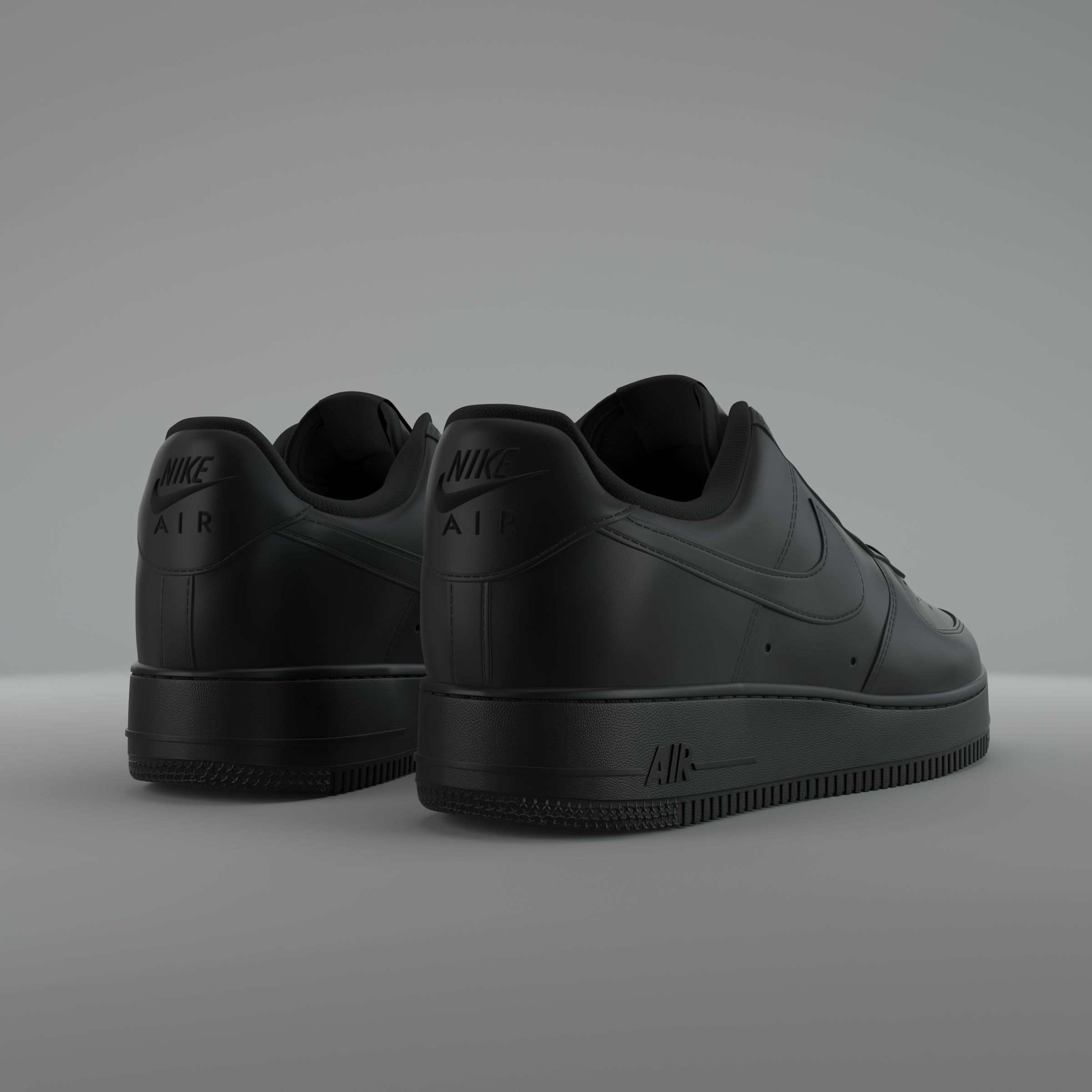 Air Force 1 Low Nike PBR Low-poly 3D model_4