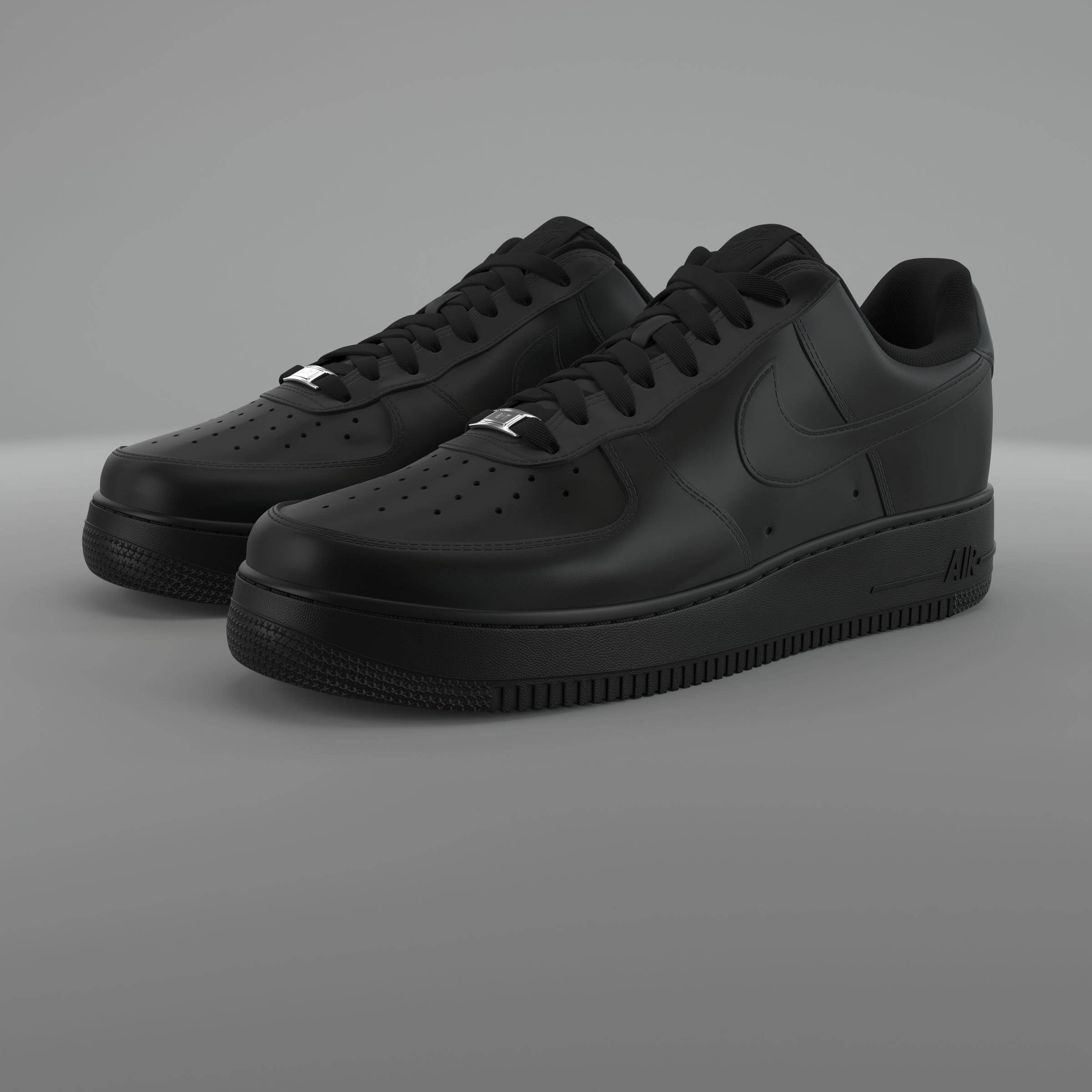 Air Force 1 Low Nike PBR Low-poly 3D model_1