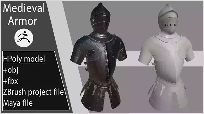 Medieval Armour ZBrush project 