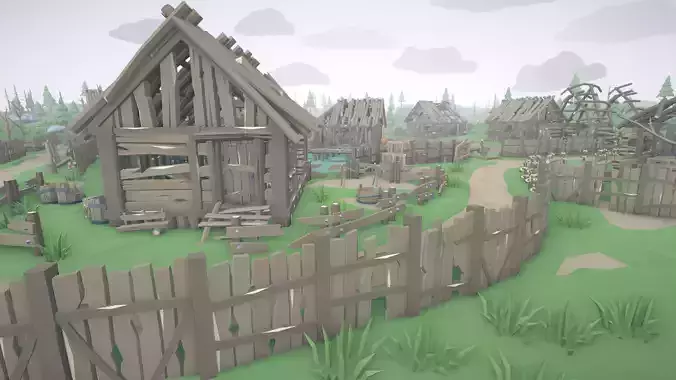 RPG Poly Pack - Abandoned Village