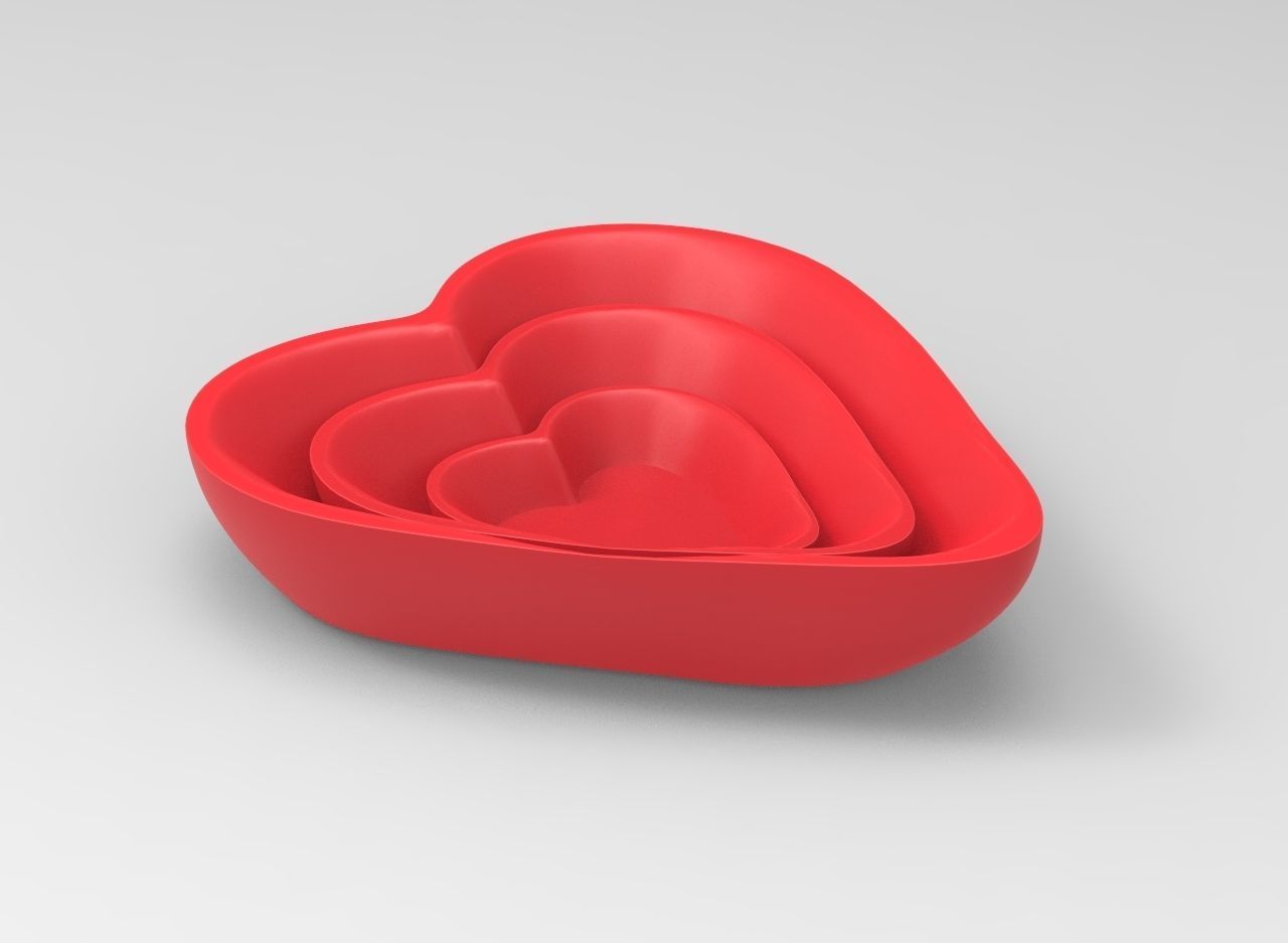 Valentines Candys Bowl 3D print model_2