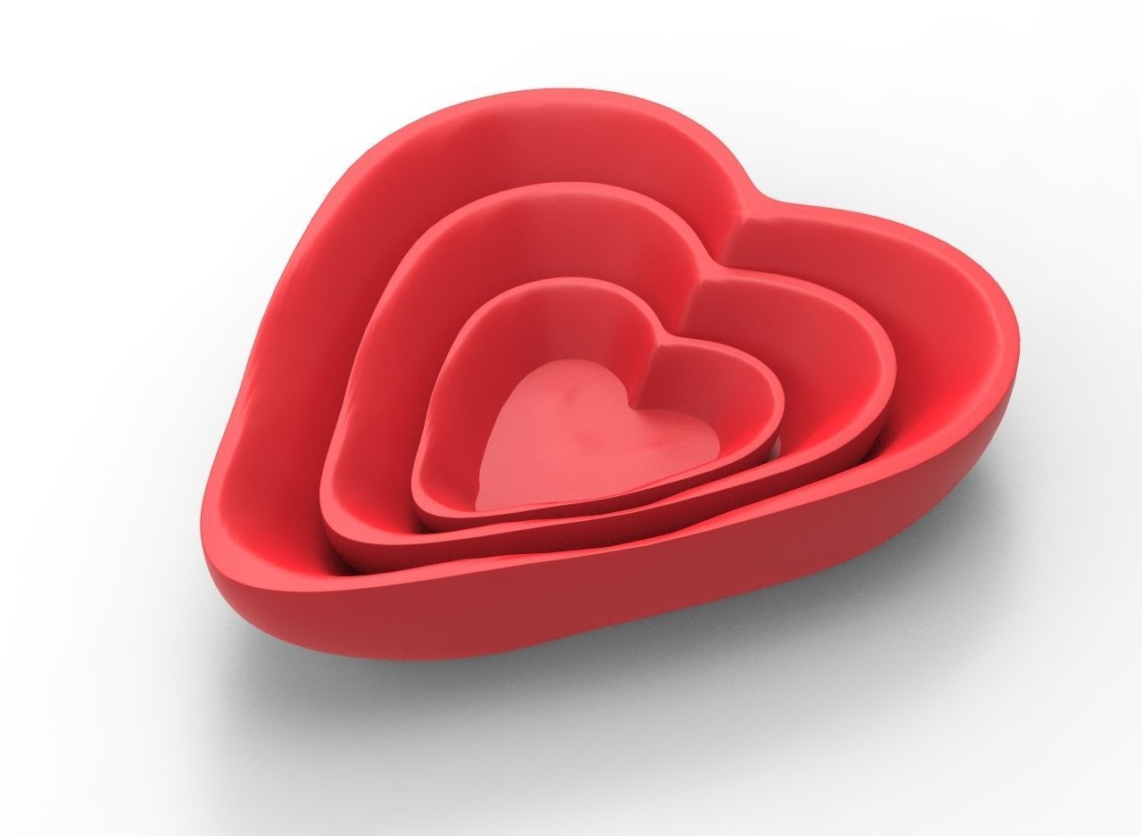 Valentines Candys Bowl 3D print model_3