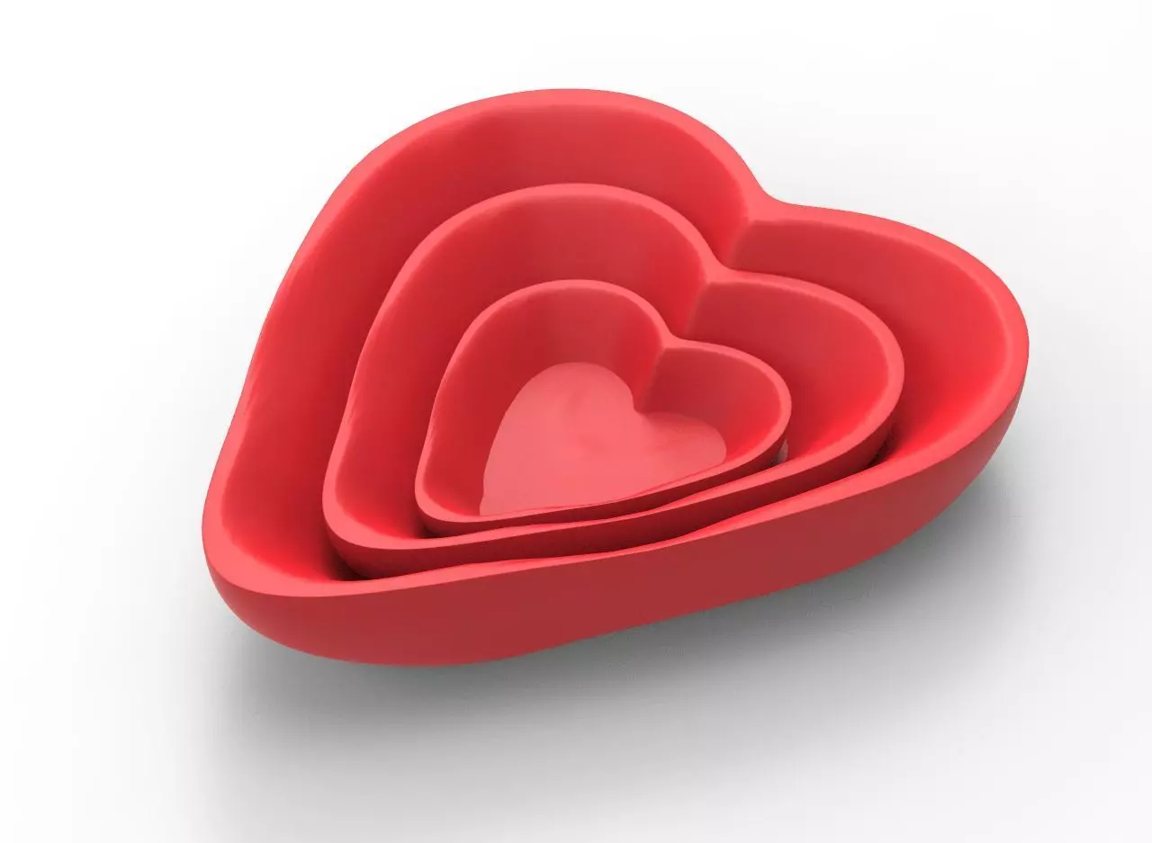 Valentines Candys Bowl 3D print model_0