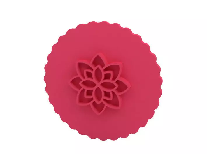 Cookie stamp 3D print model_0