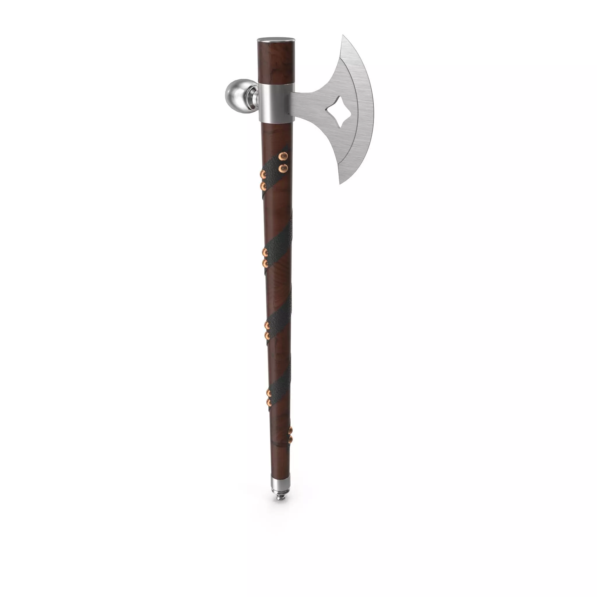 Battle Axe Tomahawk 3D model_0