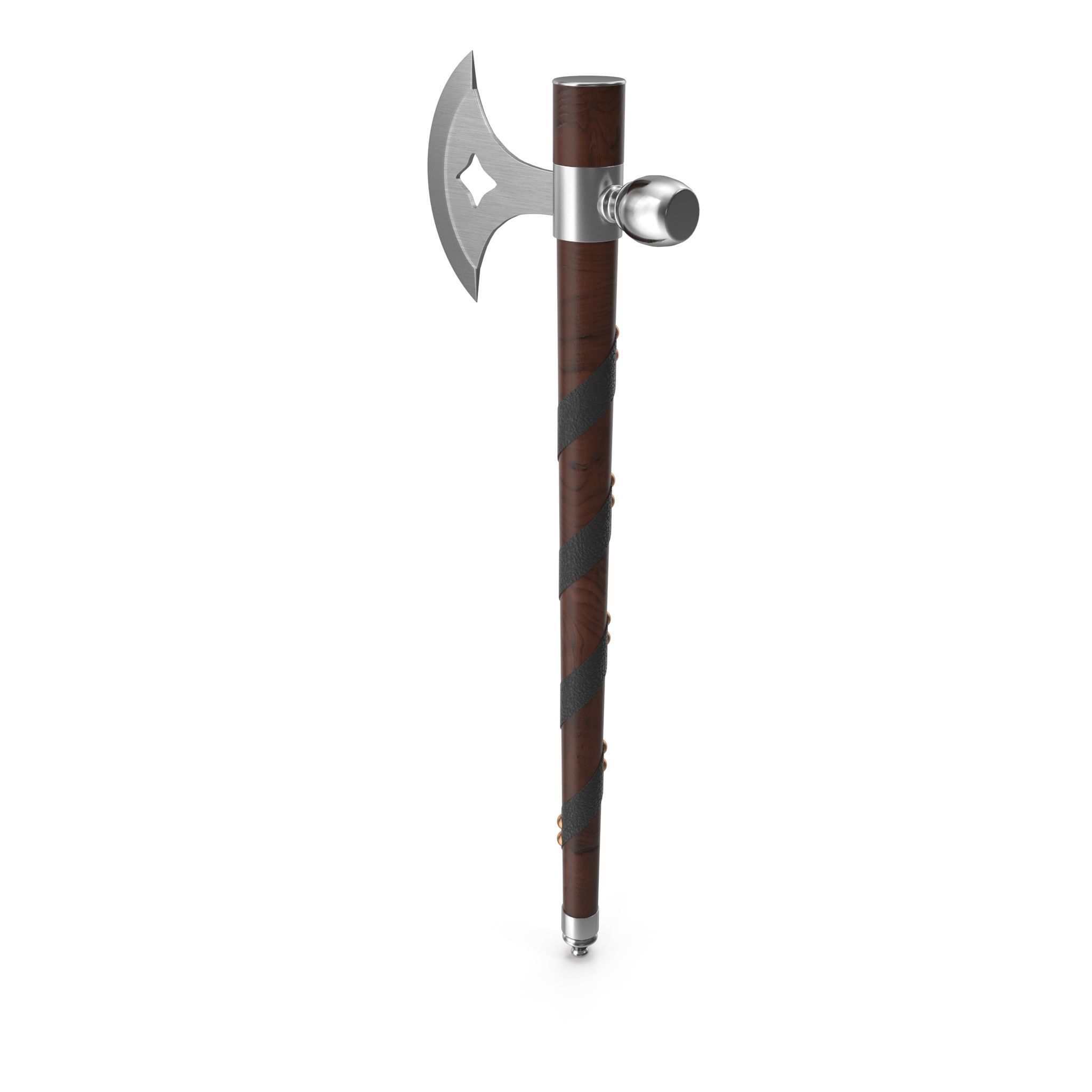 Battle Axe Tomahawk 3D model_1