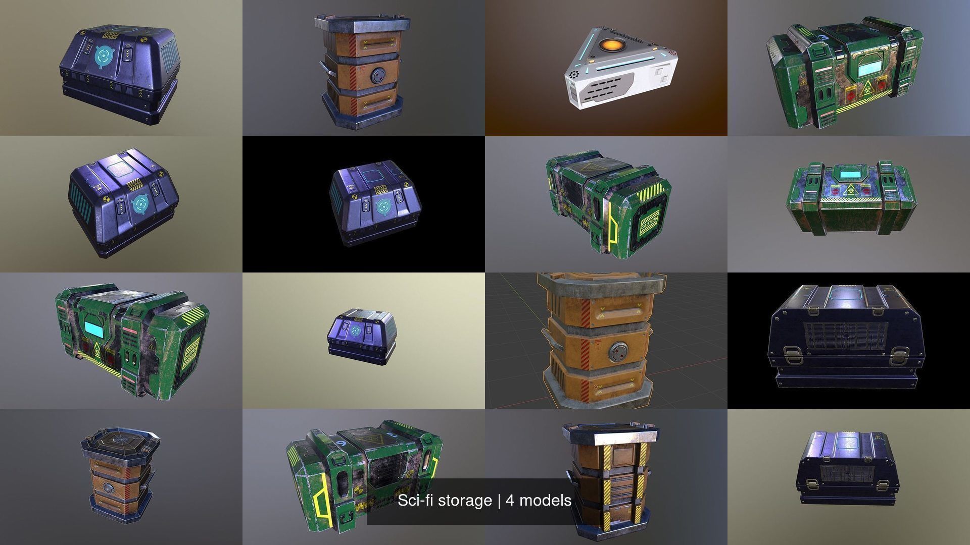 Sci-fi storage 3D Model Collection_13