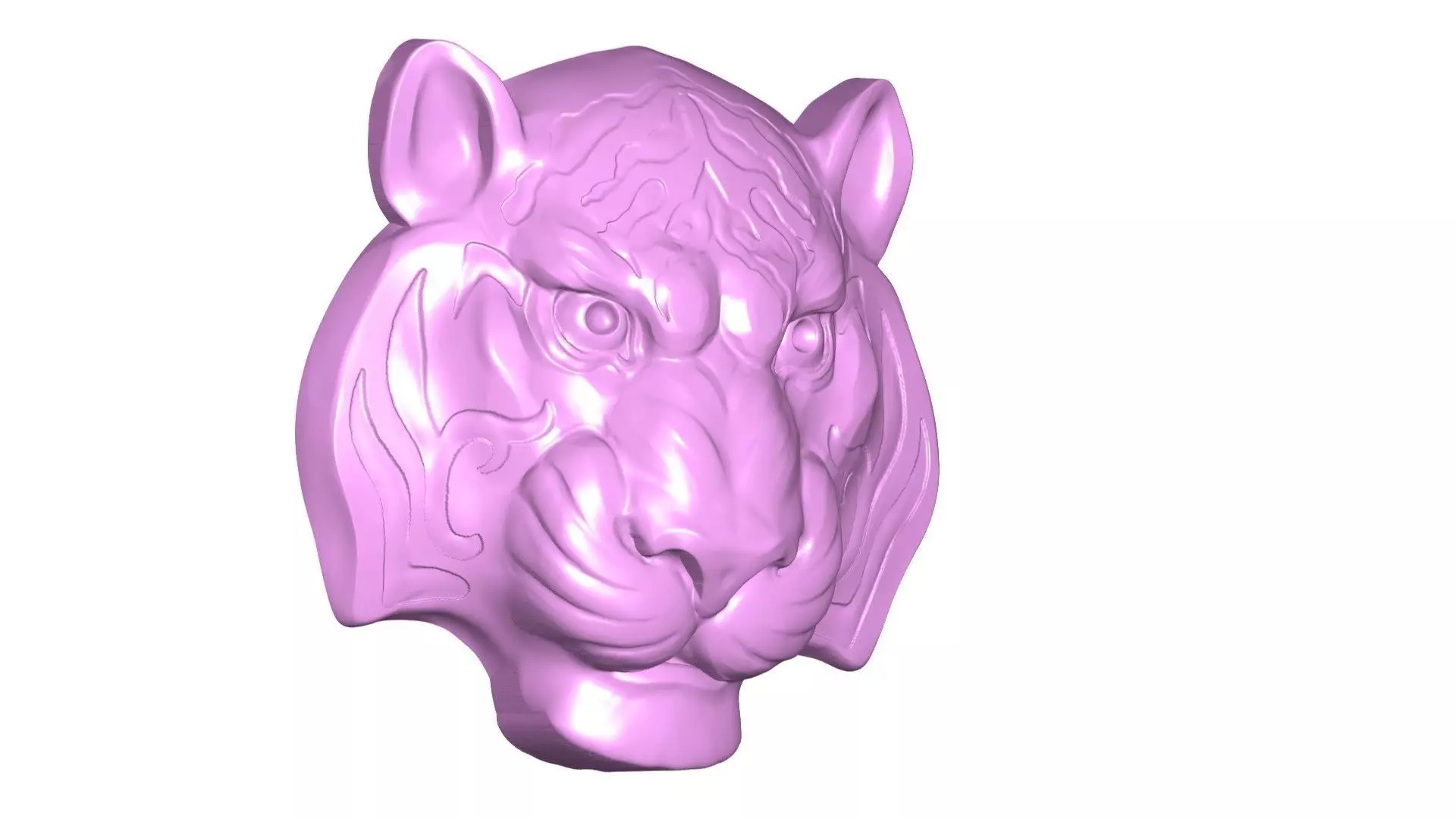 tiger head 3D model_0
