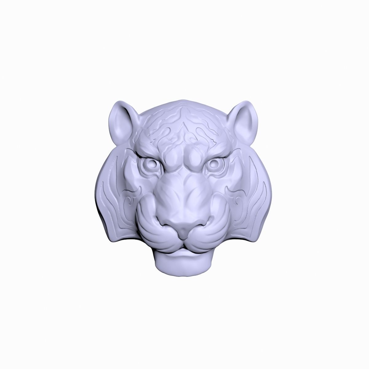 tiger head 3D model_2