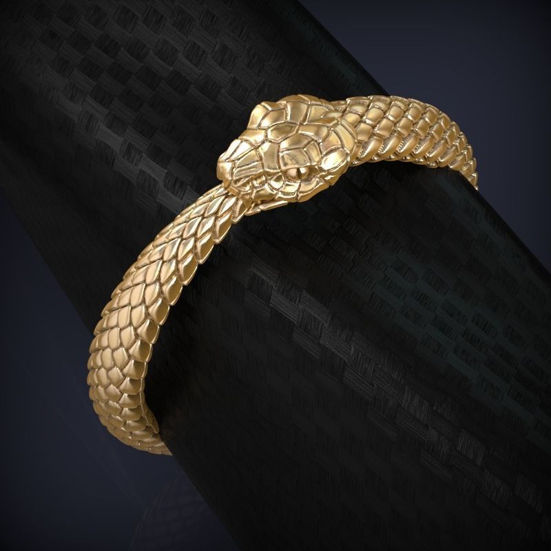 Snake Ouroboros Jewelry Ring 3d print model 3D print model_1
