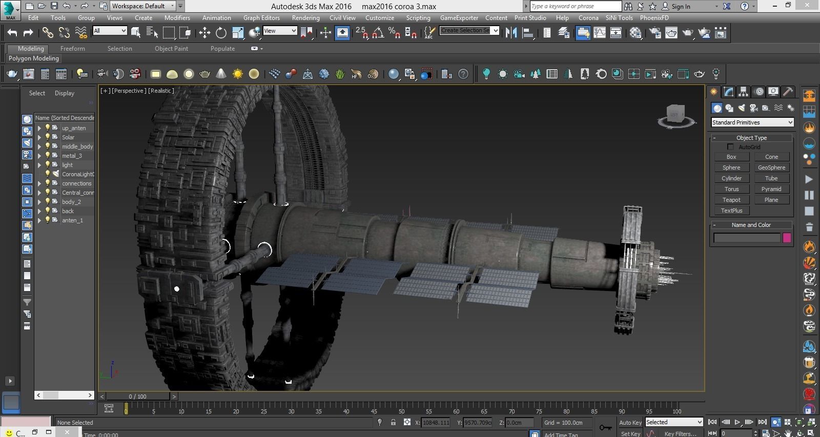 Sci-Fi Space Station 3D model_6