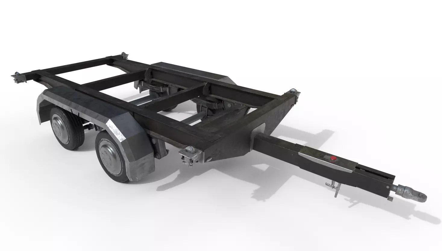 Car Trailer 3D model_0