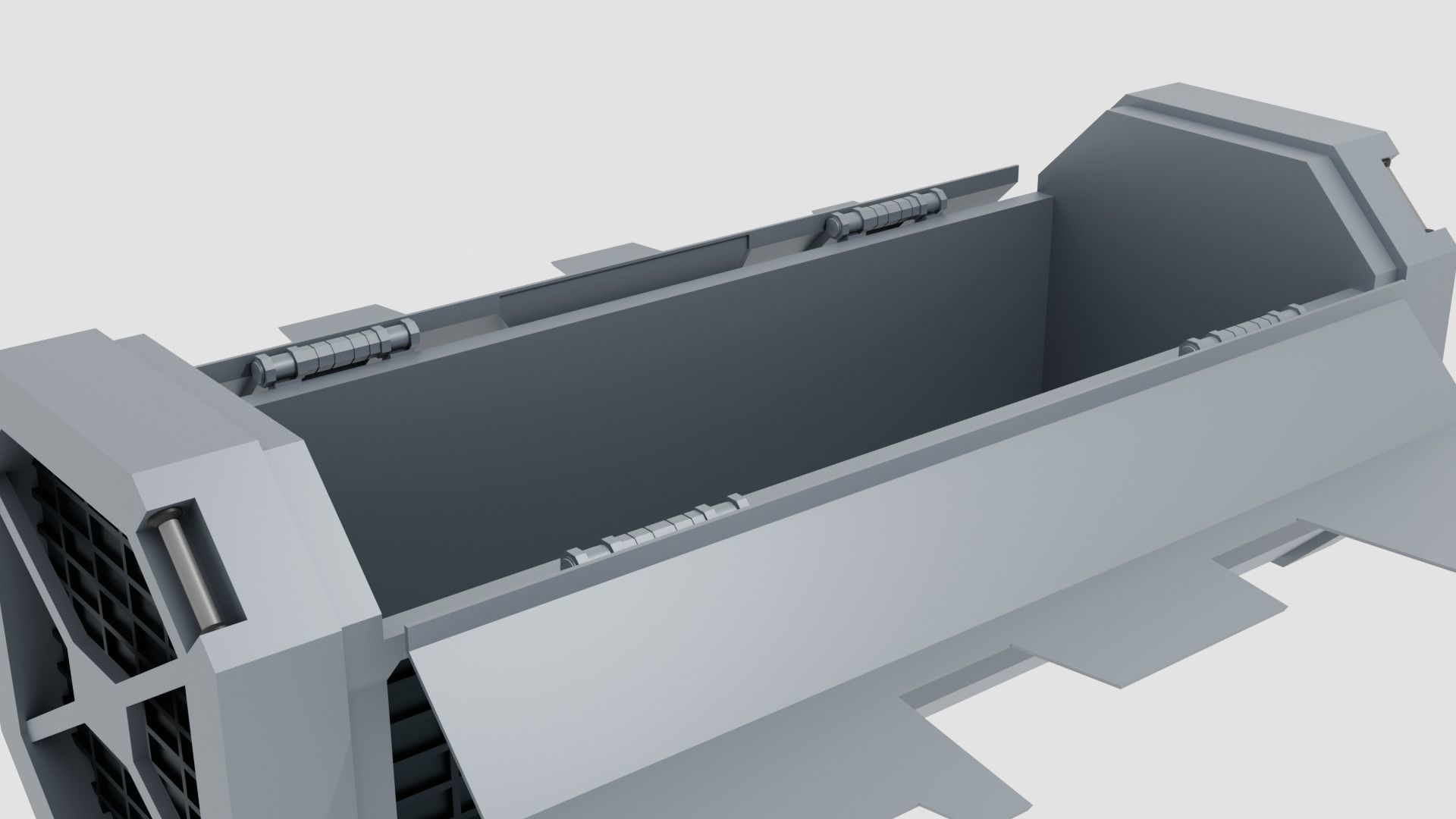 Kyber Crystal Container Imperial Color Scheme Low-poly 3D model_6