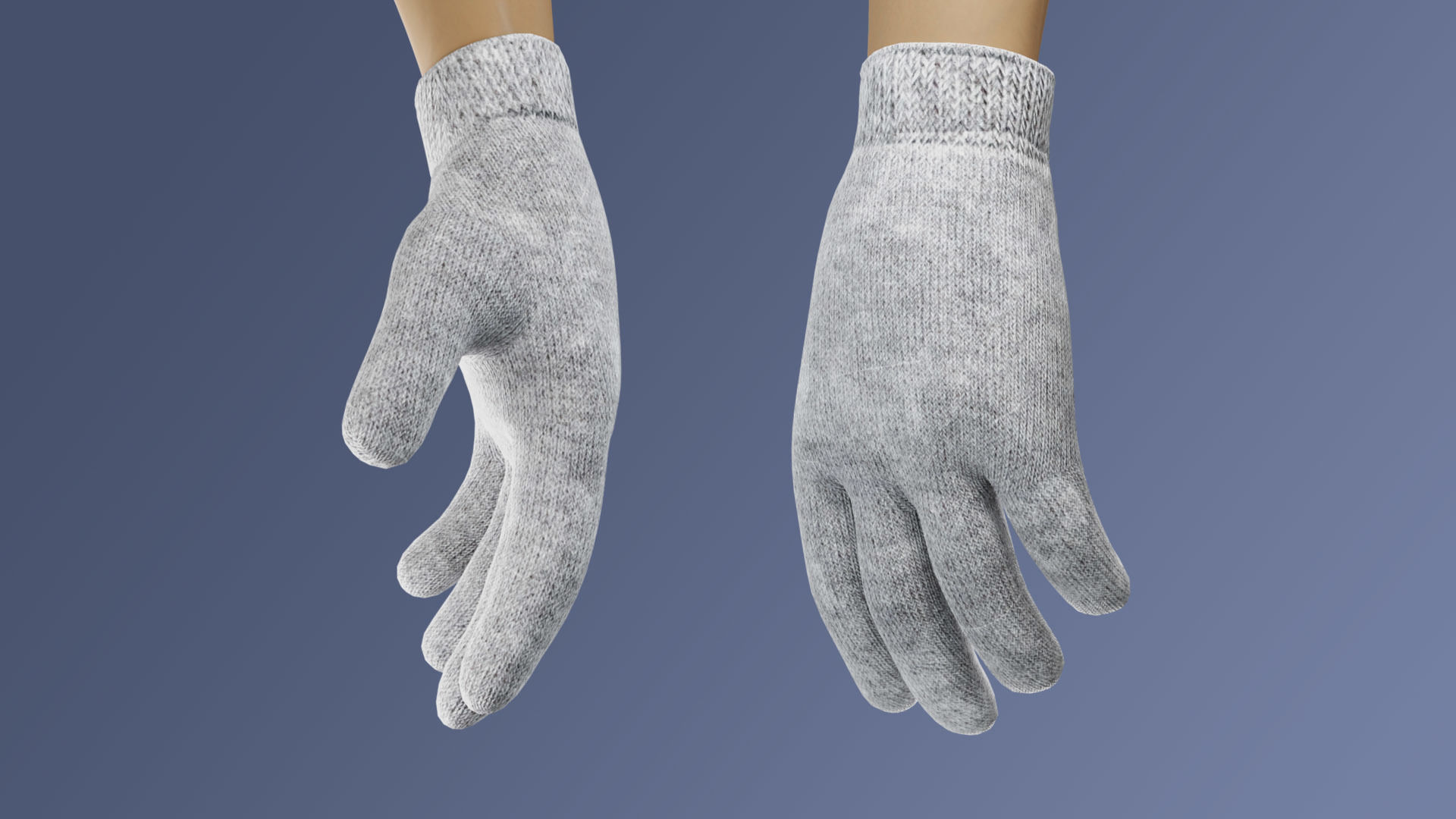 Glove Low-poly 3D model_6