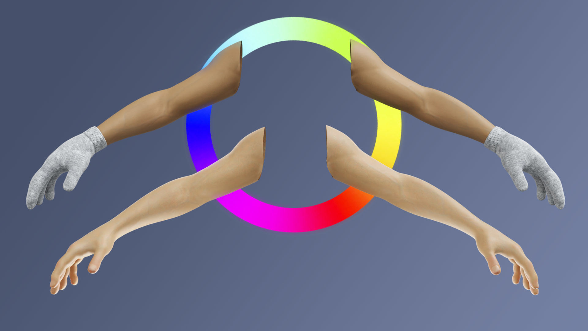 Glove Low-poly 3D model_2