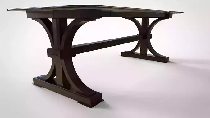 Table wooden 3D model