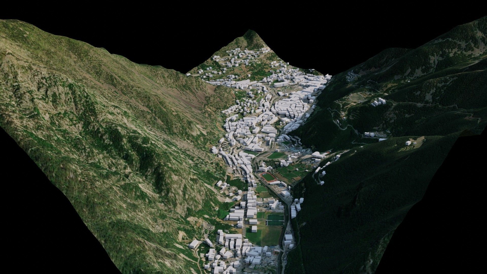 Andorra La Vella - Andorra 3D model_1