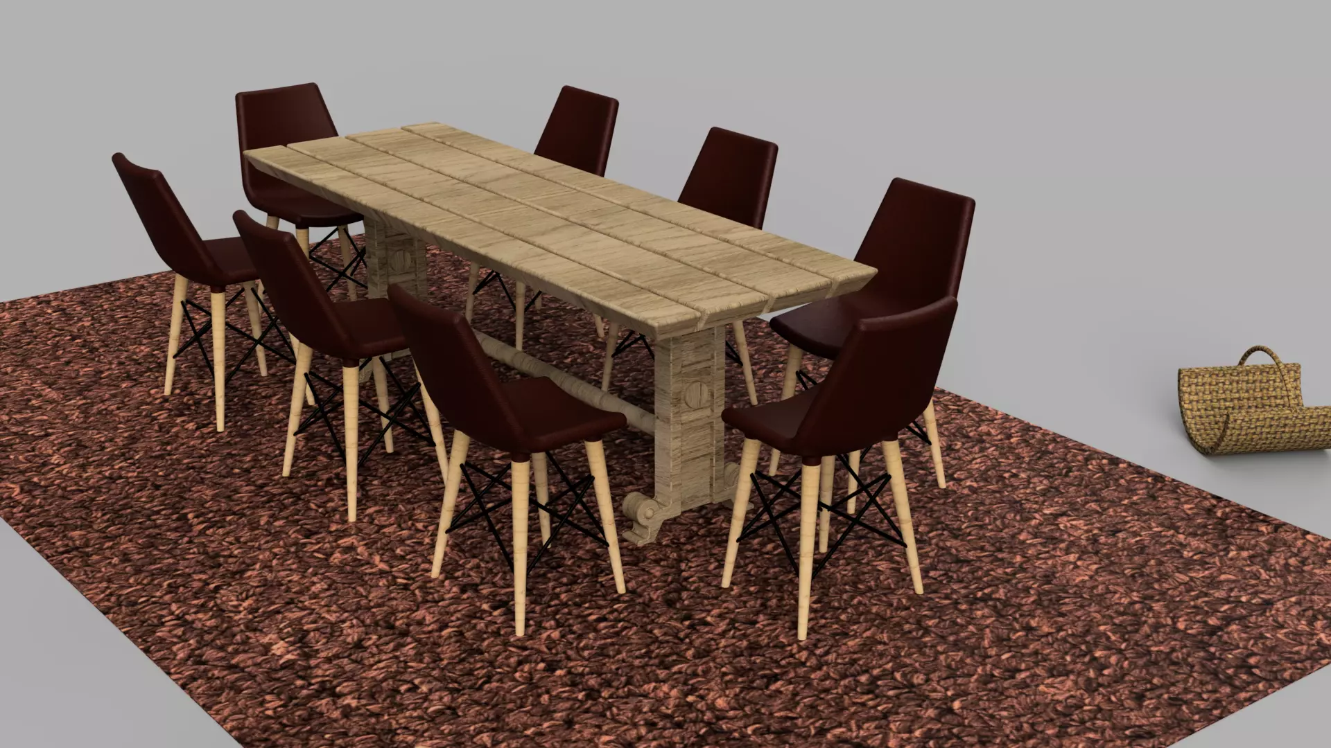 Dining Room Set from Sims4 3D model