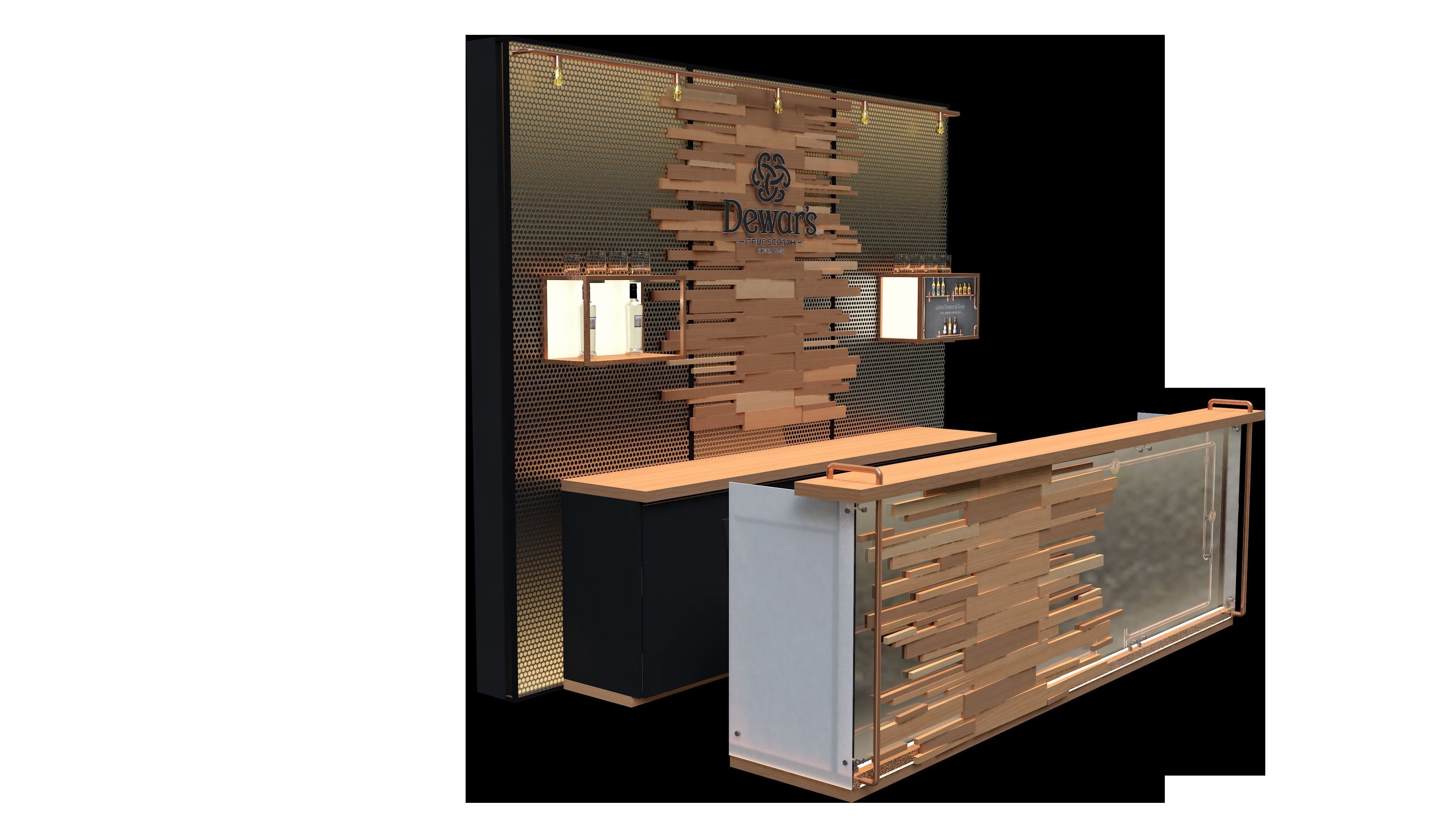 Barra Bar Low-poly 3D model_4