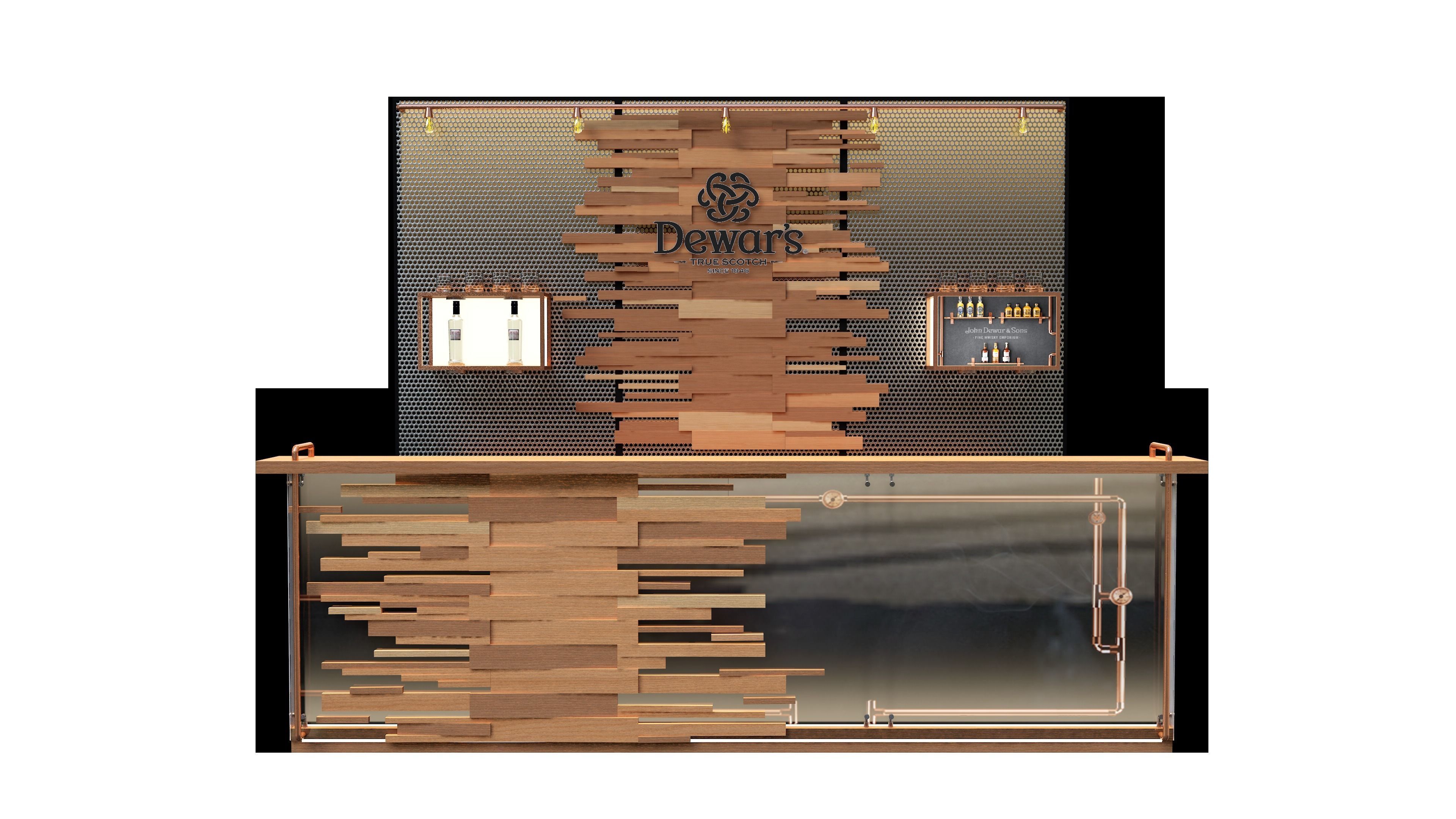 Barra Bar Low-poly 3D model_1