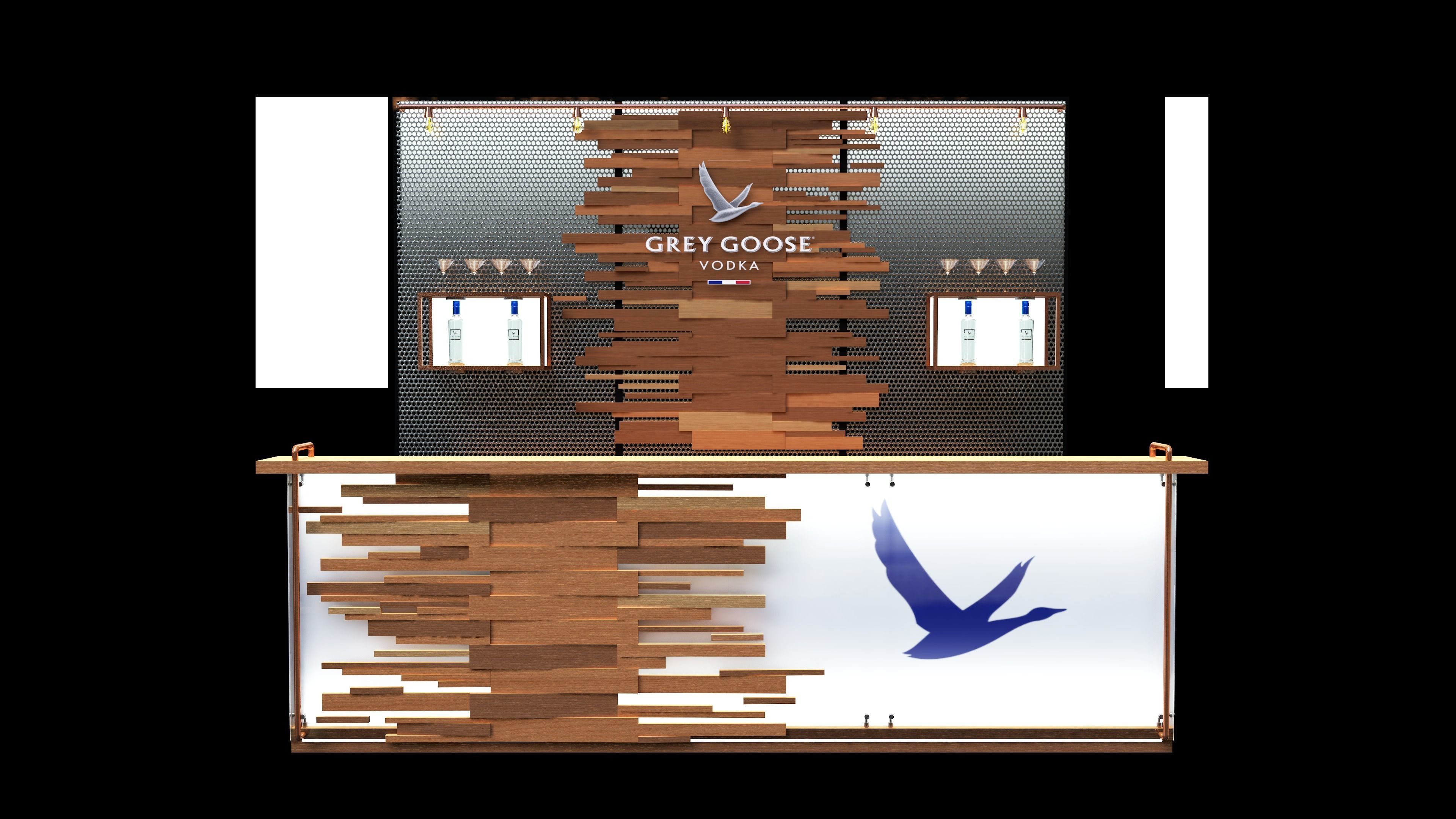 Barra Bar Low-poly 3D model_2