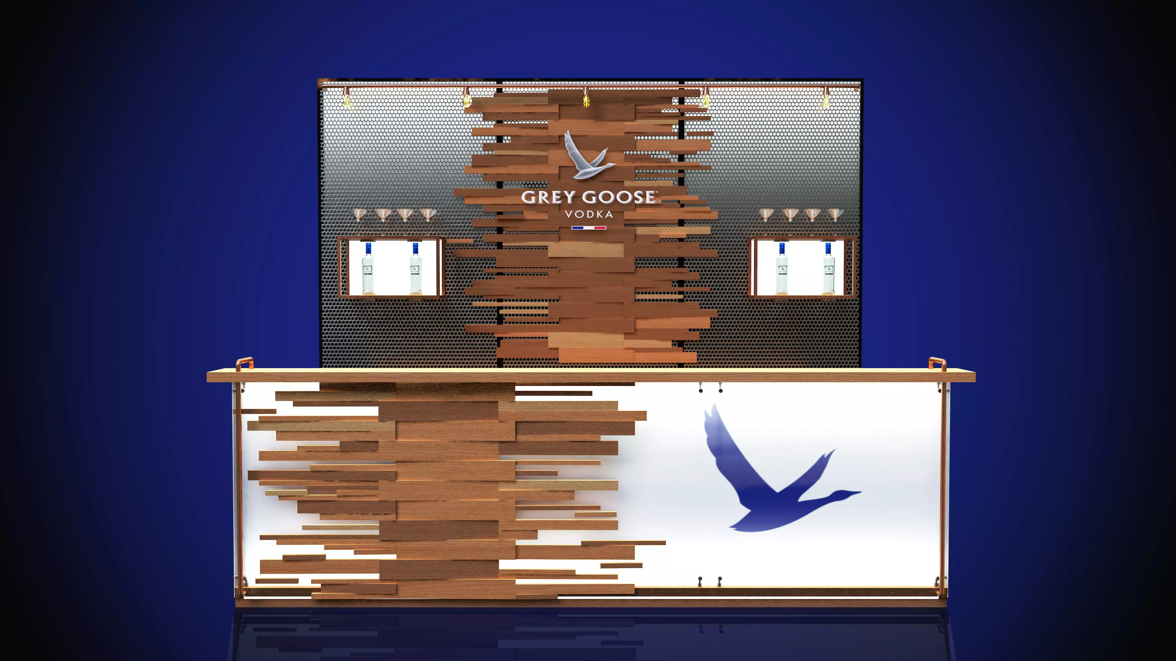 Barra Bar Low-poly 3D model_0