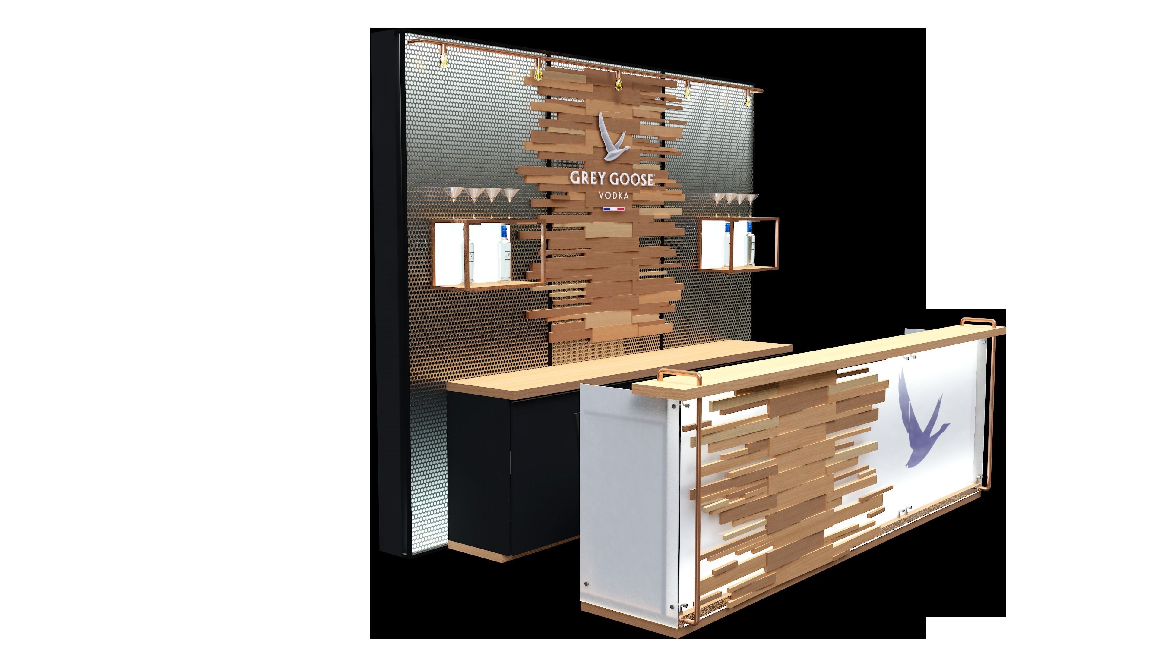 Barra Bar Low-poly 3D model_5