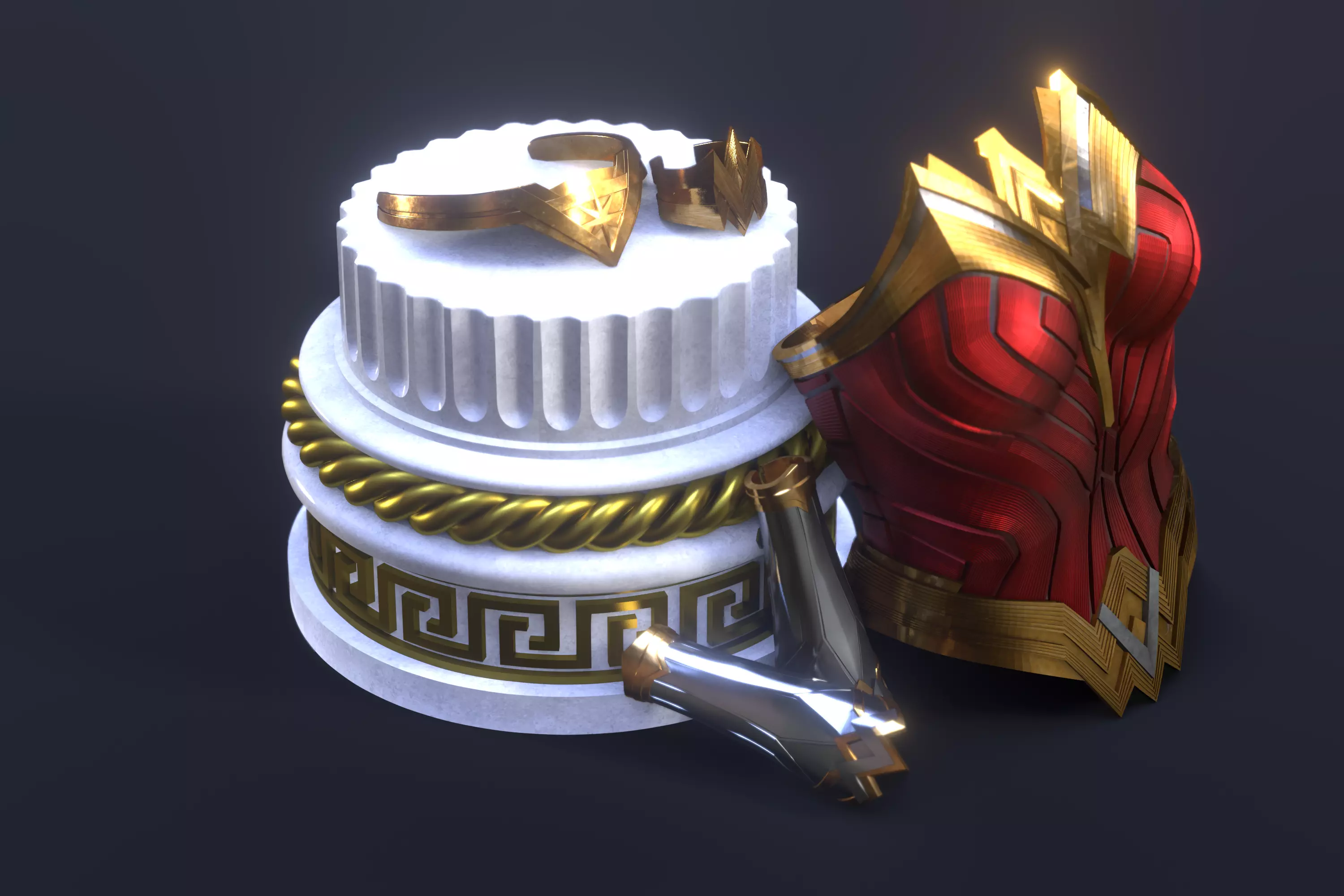 Wonder Woman Cosplay set 3D print model_0