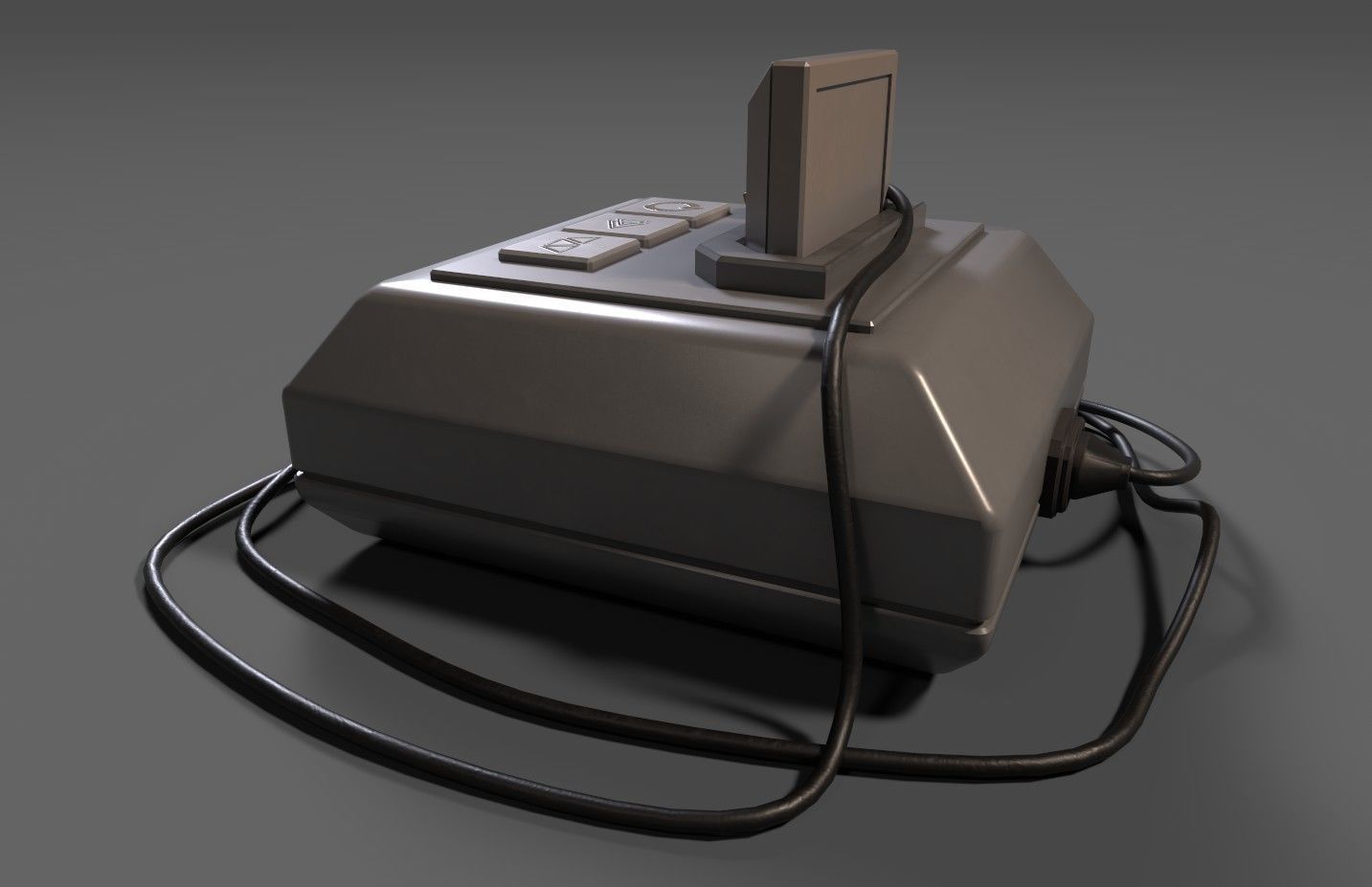 Low-poly stylized gaming console Low-poly 3D model_6