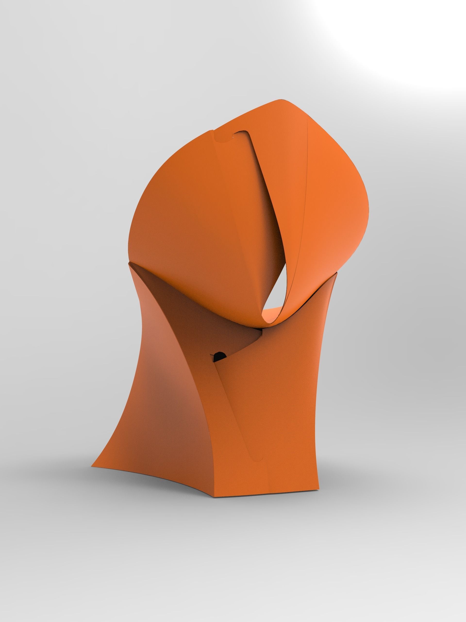 Flux Chair Low-poly 3D model_4
