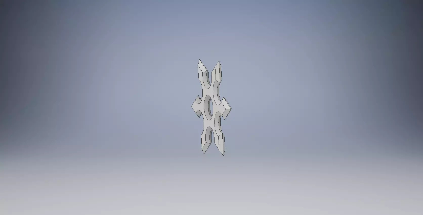 throwing star 3D print model