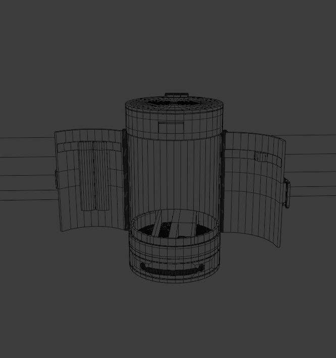 Cylindrical Toolbox Free low-poly 3D model_3